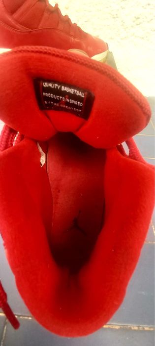 jordan 11 red in white