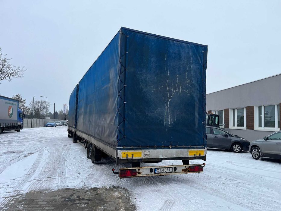 Ciężarówka MAN LE 8.220 i przyczepa ładowność 3.2T PLANDEX PTL-4570