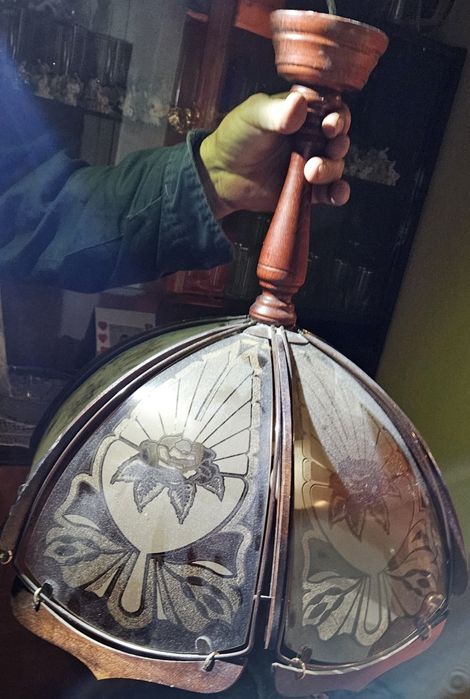 Lampa, żyrandol antyk