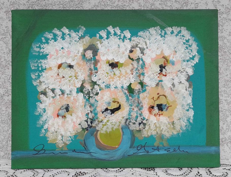 „Kwiaty”, 43x33cm, 0732 GM, Leon Maciej Matschay
