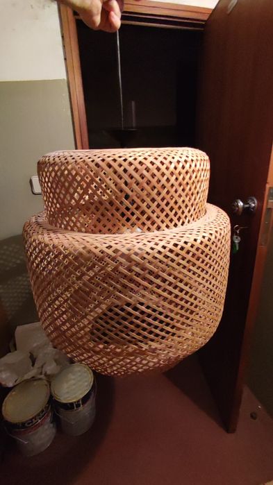 Candeeiro suspenso bambu IKEA SINNERLIG