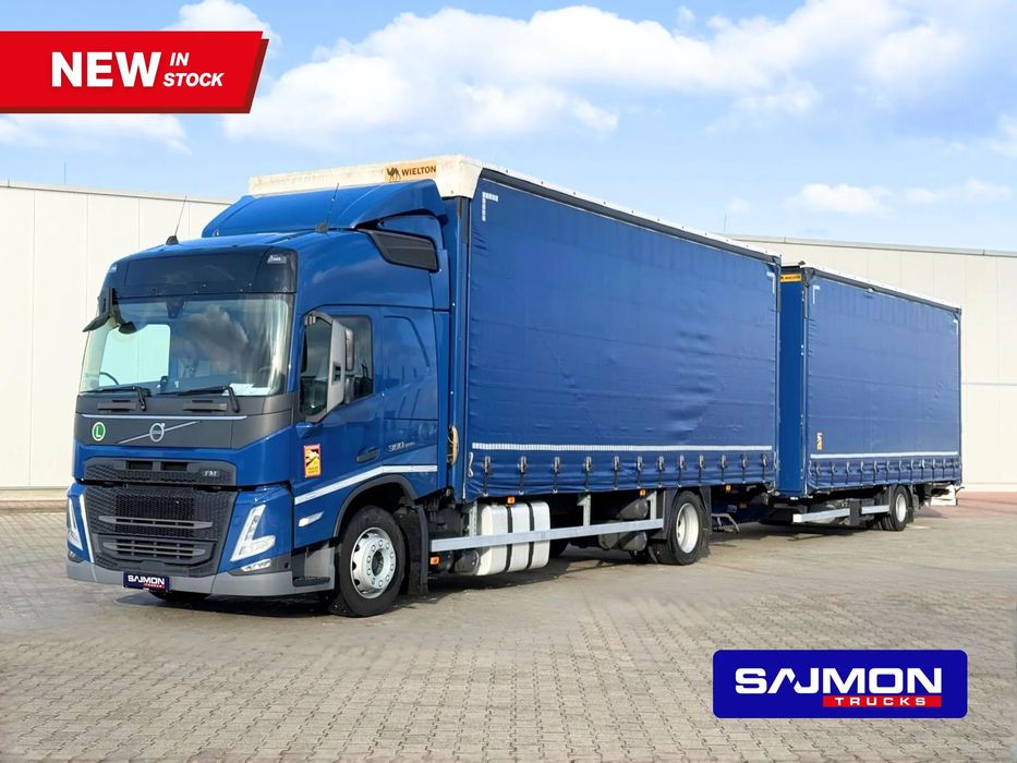 Volvo FM 380 / PRZEJAZDOWY / ZESTAW TANDEM 120 M3 / 7,75 M + 7,75 M / SALON PL  jumbo 38 palet
