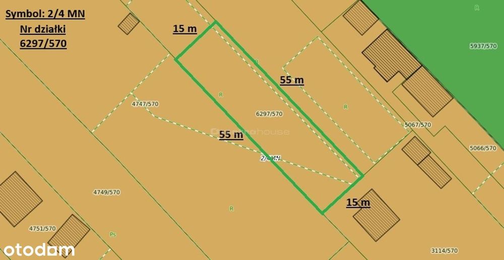 Miasto pod ręką, cisza za płotem  800 m2!