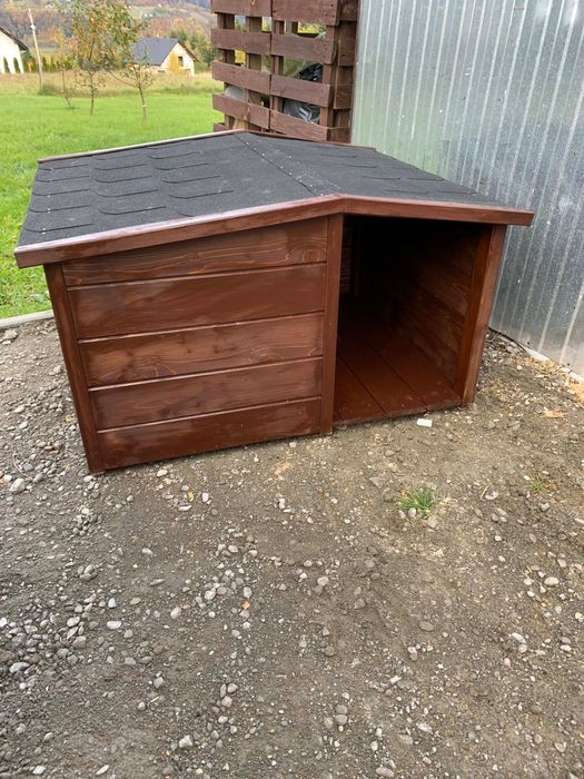 Buda dla psa ocieplana+ ocieplona podloga kolor tik