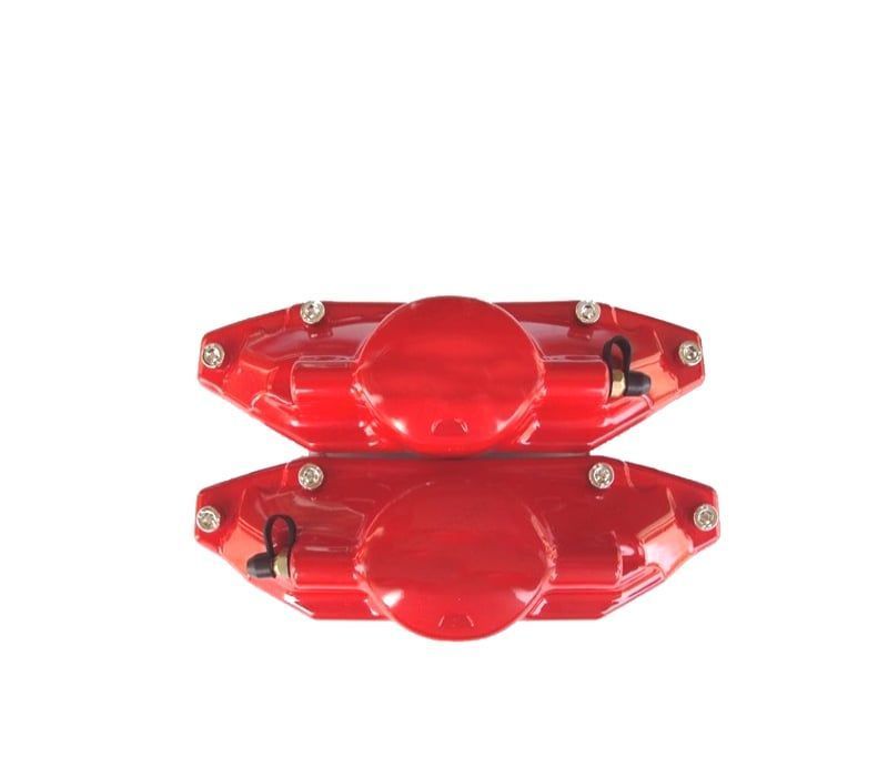 CONJUNTO CAPAS TAMPAS LOOK BREMBO PINÇAS TRAVÃO TRASEIRAS VERMELHAS