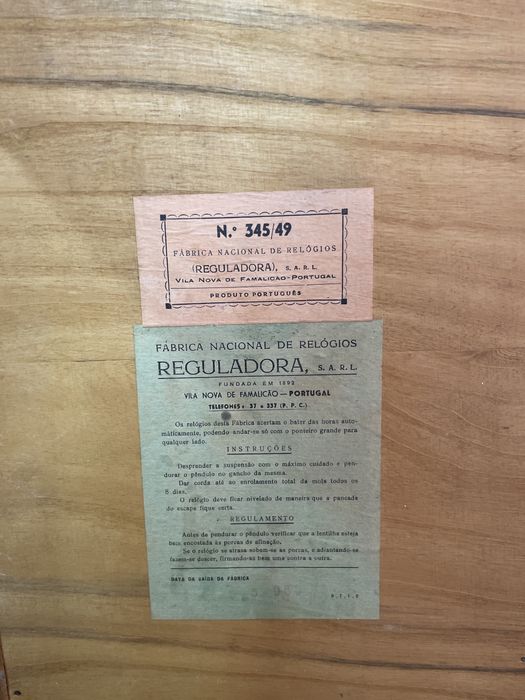 Relogio de parede de corda