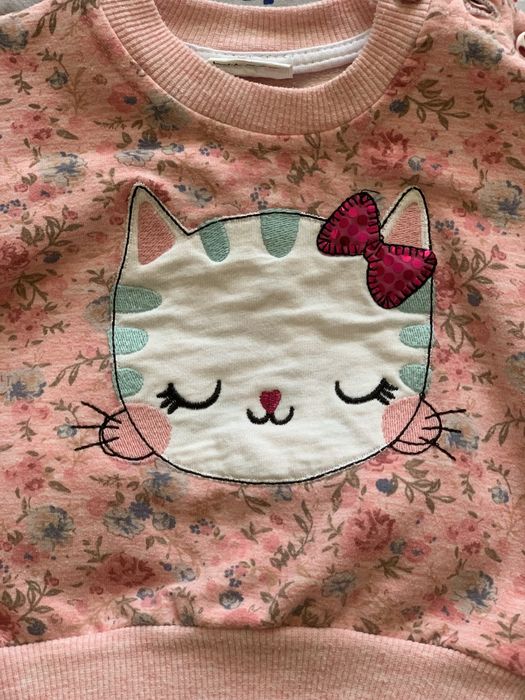 Флісовий костюм з котиком  на малюка (74см)