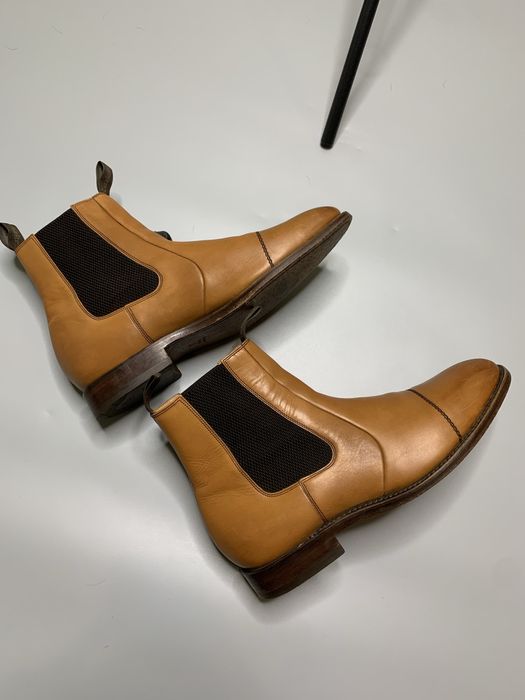 Оригинальные кожаные ботинки челси Loake Mens Newbury Boot