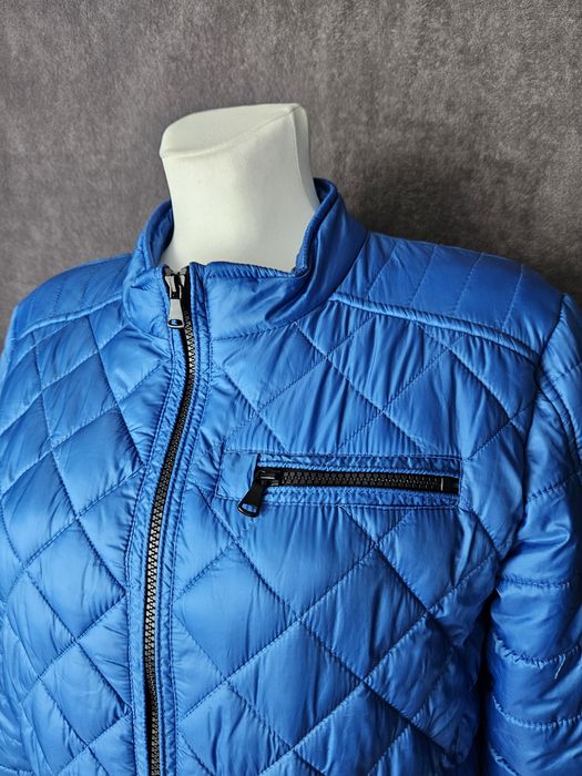 Kurtka przejściowa REPORTER YOUNG 170/S | Niebieska Pikowana , Idealny