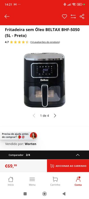 Airfrier Beltax 5L Nova