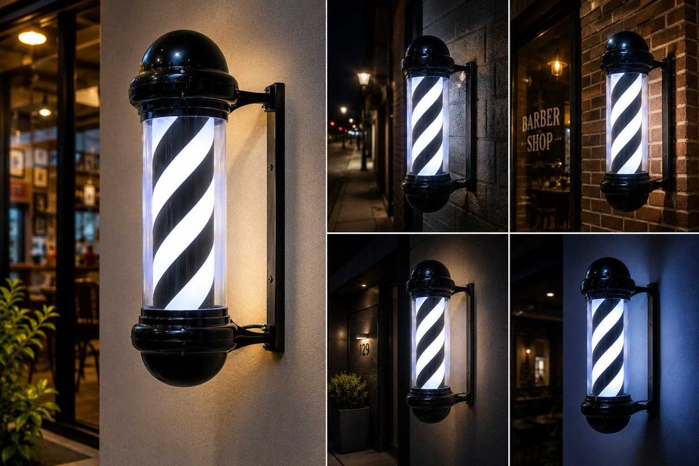 Luz de Barbearia e Cabeleireiro/Barber Pole