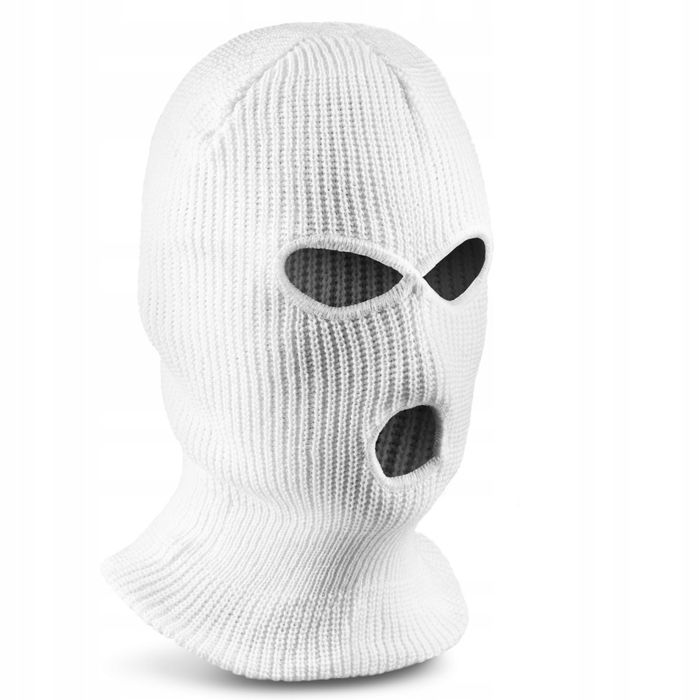 Kominiarka Na Głowę Balaklawa Biała Balaclava Streetwear Maska Halloween