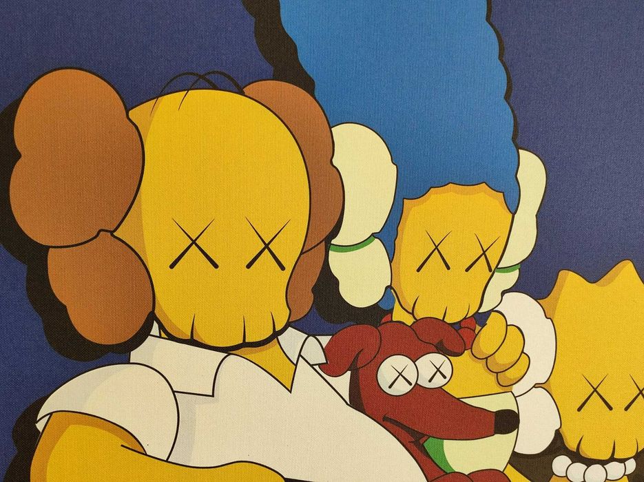 KAWS, 1mx1m Untitled (Kimpsons), 2003