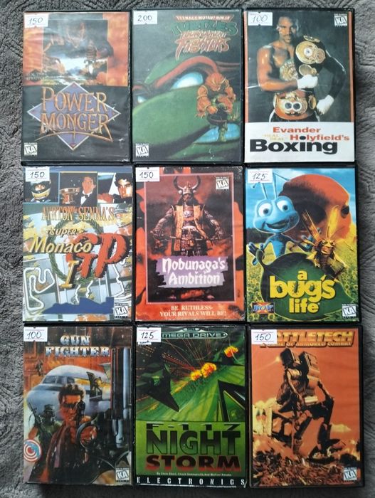 Картриджі для приставки Sega