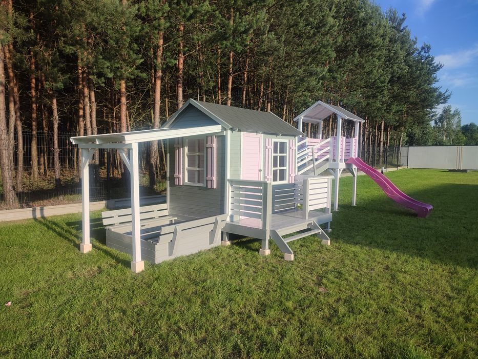 Domki dla dzieci . Plac zabaw