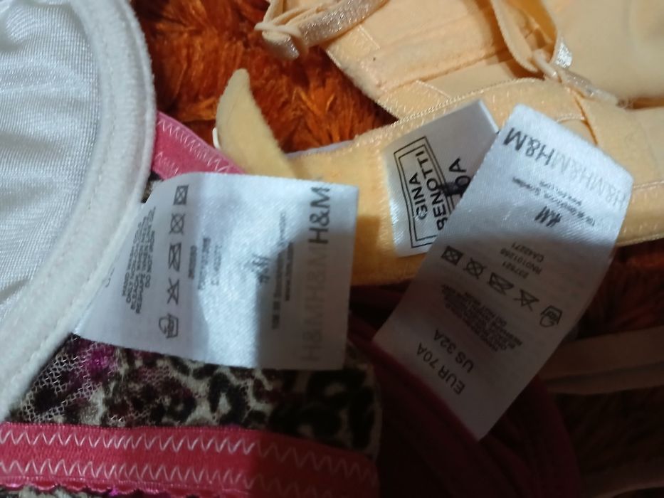 Gina Benotti,H&M zestaw 6 biustonoszy mlodziezowych/damskich A70do80
