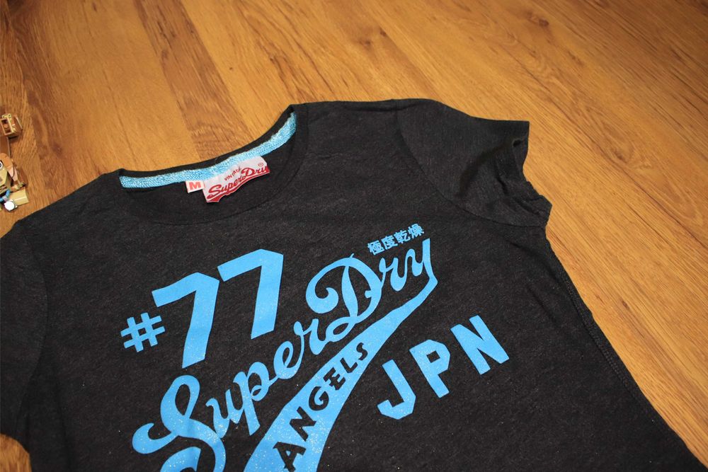 T-shirt Superdry r. M kr rękaw damski bawełna