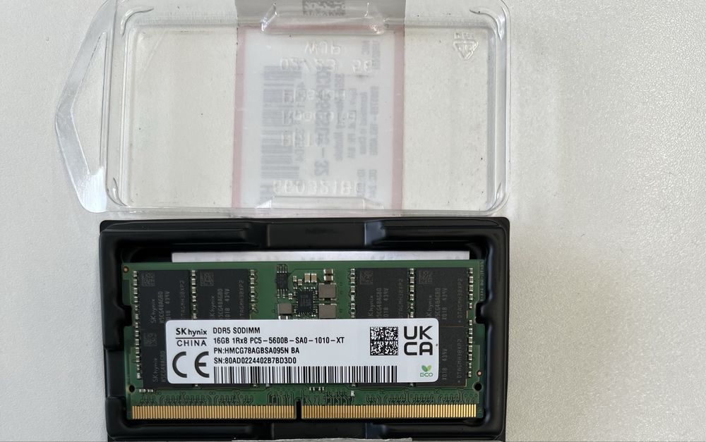 Memorias DDR5 16GB Sodimm NOVO