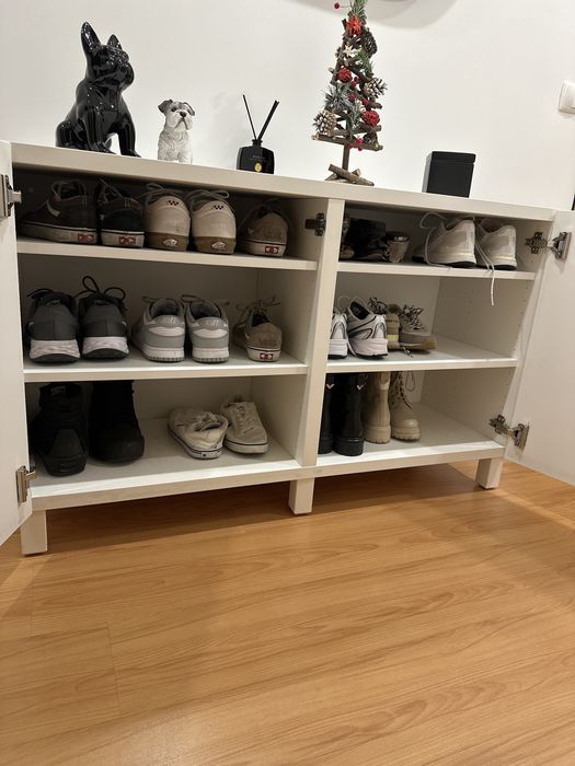 Movel branco c/ prateleiras