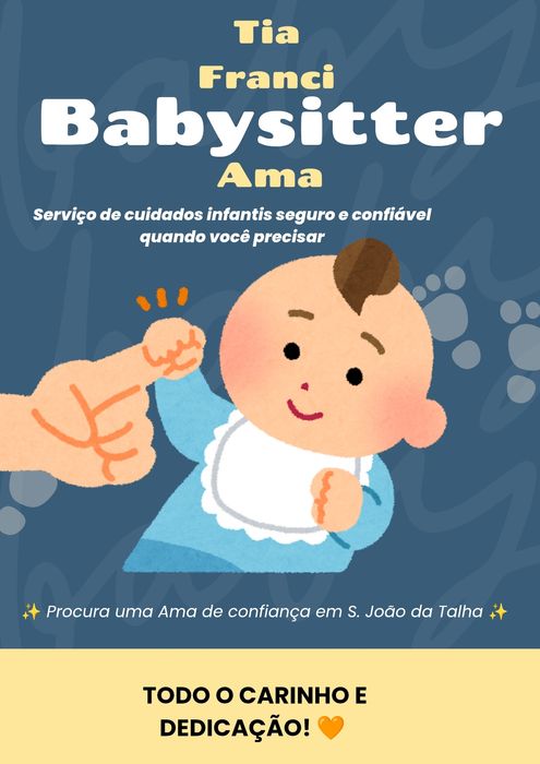 Serviços de ama ou babysitter