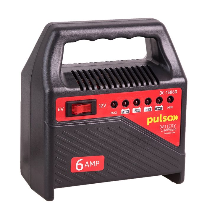 Зарядний пристрій PULSO 6&12V/6A/15-80AHR