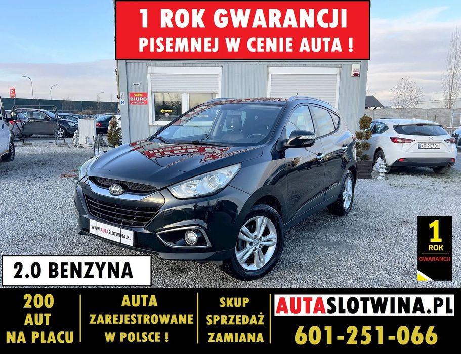 Hyundai ix35 1 ROK GWARANCJI W CENIE AUTA, Zamiana, Super Stan, 2.0 Benzyna !