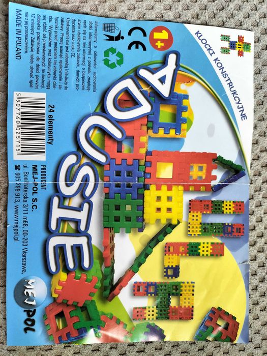 Klocki Hemar + Adusie komplet Łódź Radogoszcz