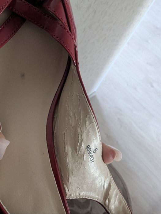 marks & spencer босоніжки еколак 39 р по ст 25.5 см ширина 8 см танкет