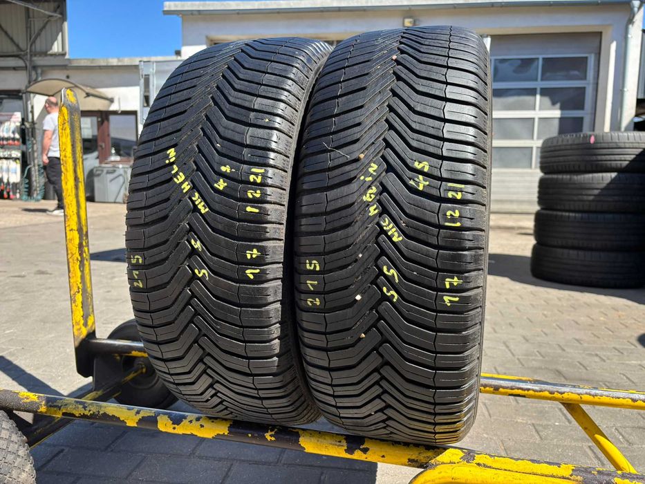 2X OPONY CAŁOROCZNE 215/55R17 94V Michelin CrossClimate+ 6.9MM 2022R SPRAWDZONE CAŁE!