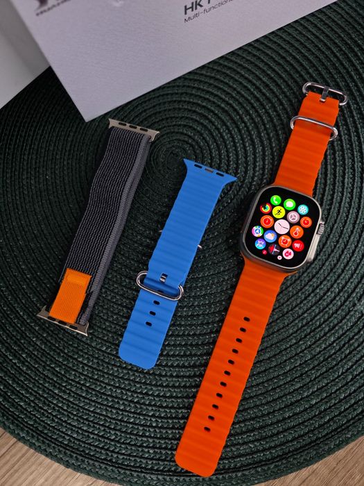 Smartwatch HK Ultra3 – NOWOŚĆ 2025, AMOLED 2,12” • 2 paski • NOWY