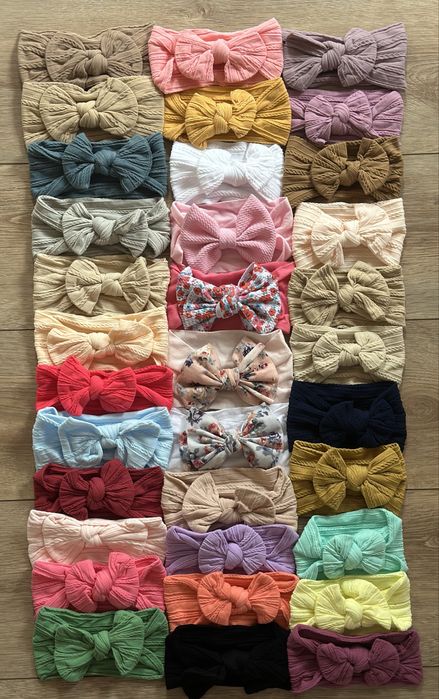 Повязочки-бантики для дівчаток від 0 до 5 років