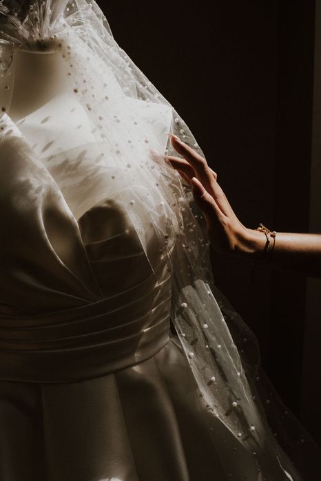 PRONOVIAS - Sedna, welon perły, 2 suknia na zmianę