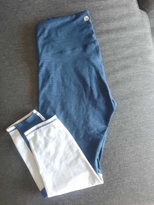 Cotton On Body - Legginsy - navy marle splice trening joga rozm. M
