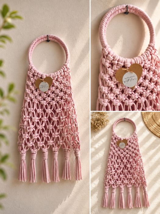 Bolsas em macrame