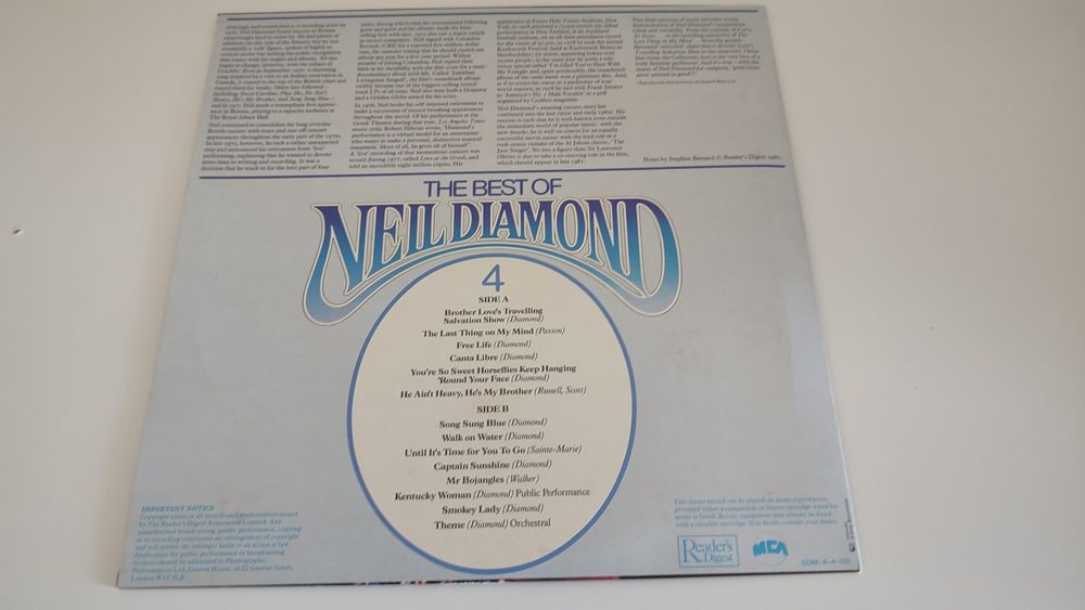 Vinil quádruplo "The Best of Neil Diamond"