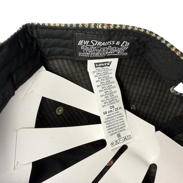 Кепка levi’s monogram cap оригінал США, houndstooth black wh - black