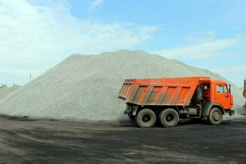 Отсев, отсев щебня, щебень, песок