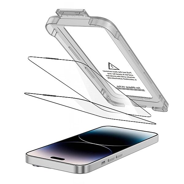 Szkło hartowane Tech-Protect Quick Set+ 2-pack na iPhone 14 Pro - czar