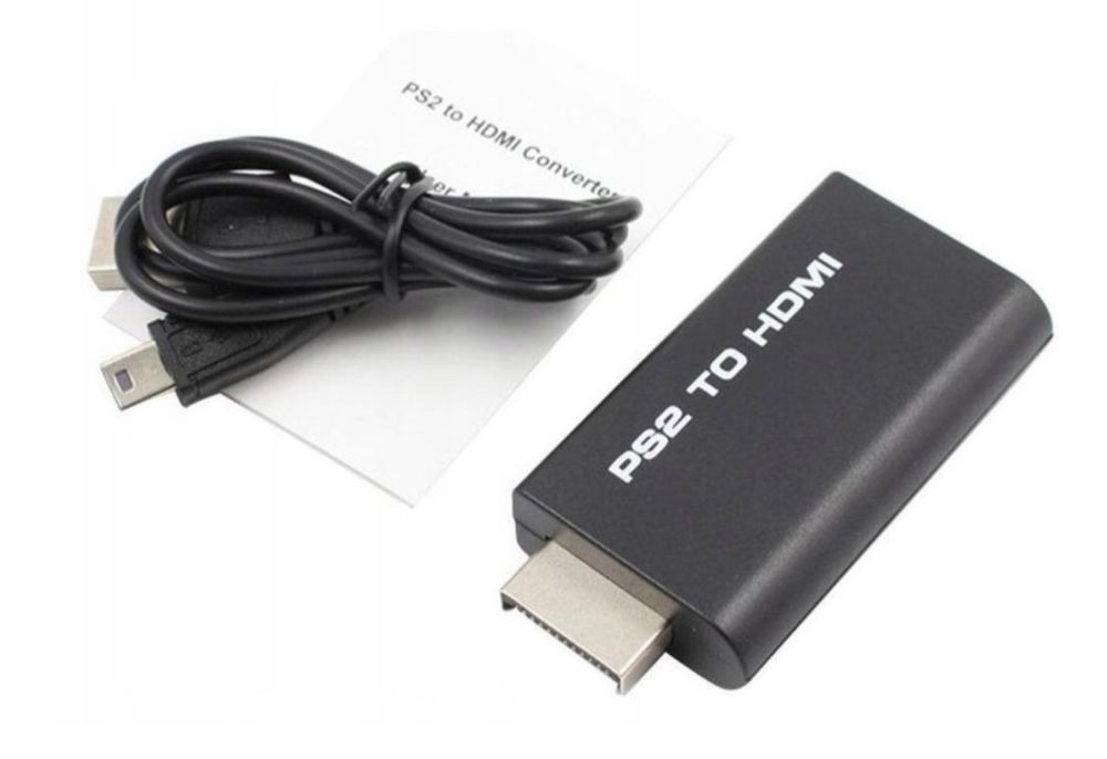 Konwerter PS2 do HDMI + Kabel HDMI