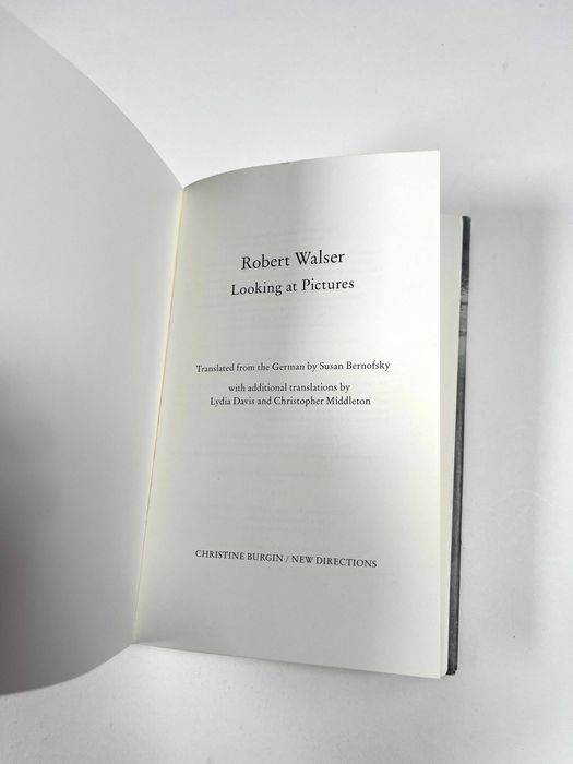 Looking at Pictures Robert Walser 2015