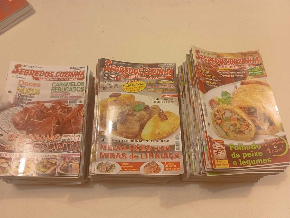 Lote de 160 Revistas Segredos de Cozinha do 997 ao 1163 (faltam 3)