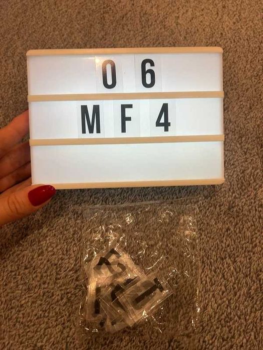 Kreatywne litery LED DIY Jysk