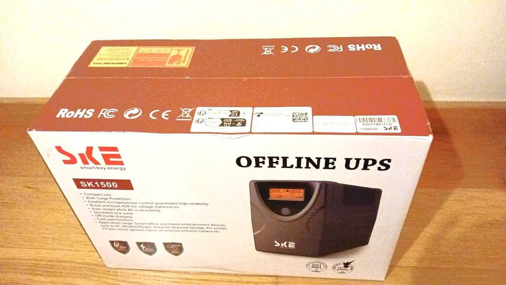 UPS / Nobreak 1500VA 900W [ NOVA ] - Bateria de emergência e Proteção para PC