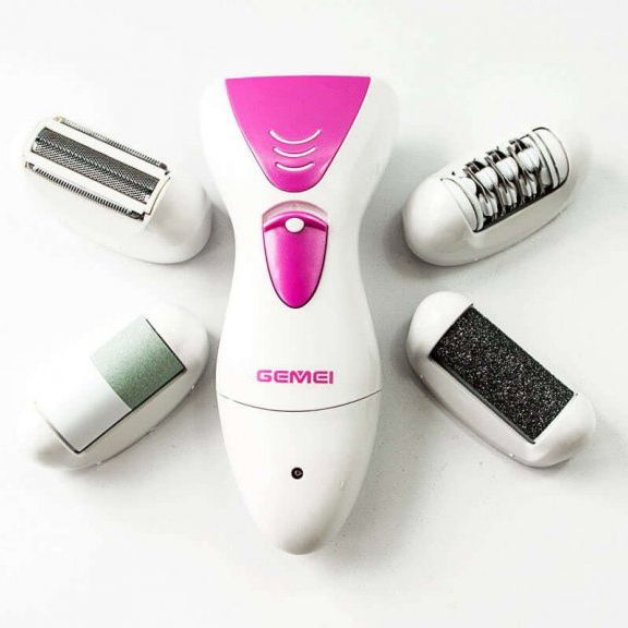 Епілятор Gemei GM-7006 4в1 - Професійний бездротовий епілятор бритва