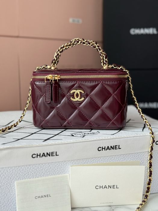 Torebka Chanel Vanity Burgundy Leather