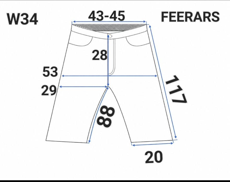 Джинси чоловічі нові класичні Feerars