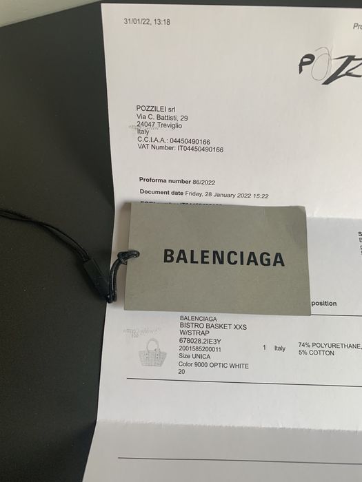 Mala da Balenciaga bistro XXS basket