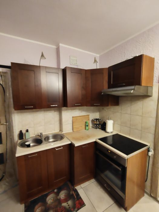 Kuchnia Black Red White drewniane fronty