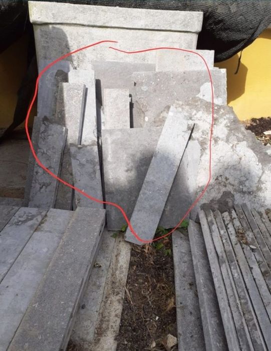 Vendo rodapé em pedra