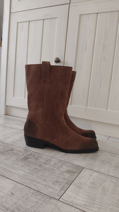 Botki Pułk&Bear skóra 39 zamsz